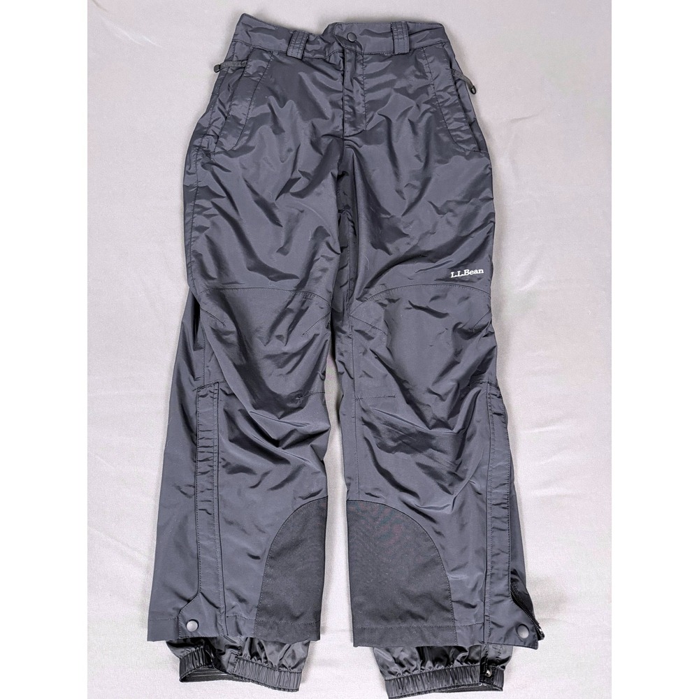 L.L.Bean Women's Ski Snowboard Shell Pants Small Black Mesh Lined Articulated